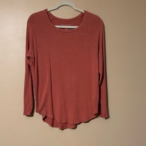 American Eagle By Payless Rust Long Sleeve Top